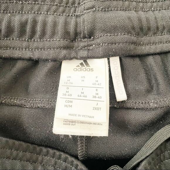 Adidas black and white 3 stripes sweat pants size Medium - Picture 3 of 5